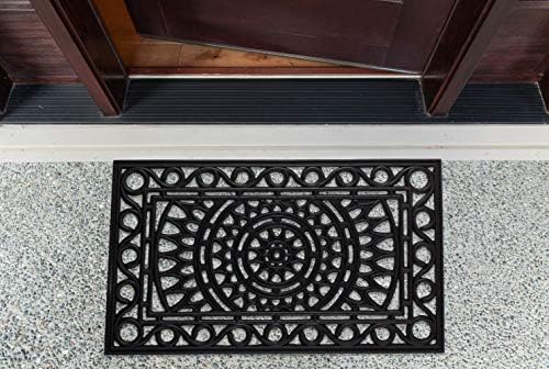 DII Rubber Doormats Collection All Weather, Sun Scroll - Image 5