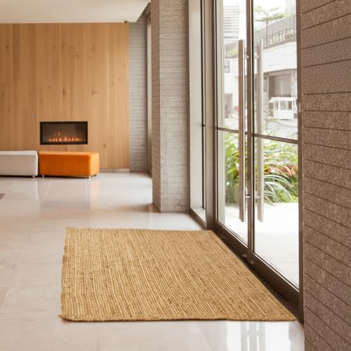 Jute Area Rug - 3'x5' Natural Jute Rug - Image 2
