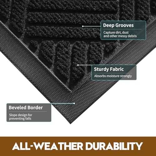 Front Door Mat, Heavy Duty Non-Slip Doormat 47.5"x35.5" - Image 2