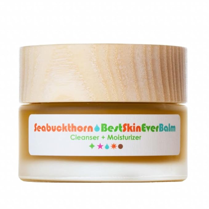 Living Libations - Organic Best Skin Ever Balm | Natural, Wildcrafted, Vegan Clean Beauty (Seabuckthorn, 1 oz | 30 ml)