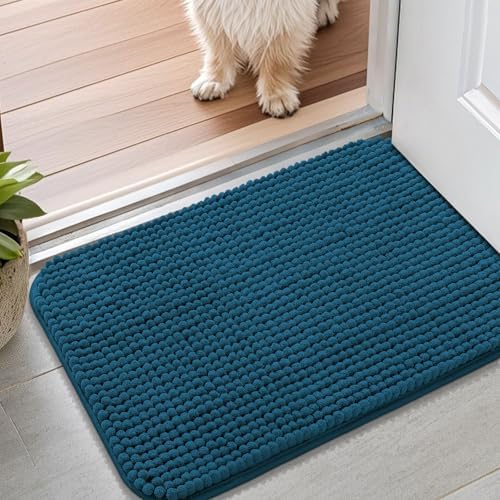 Smiry Dog Door Mat for Muddy Paws 24x16, Absorbent Low-Profile Doormats by Smiry