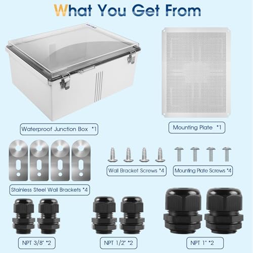 Waterproof Outdoor Project ABS Plastic Junction Box IP67 Weatherproof Dustproof - Image 7
