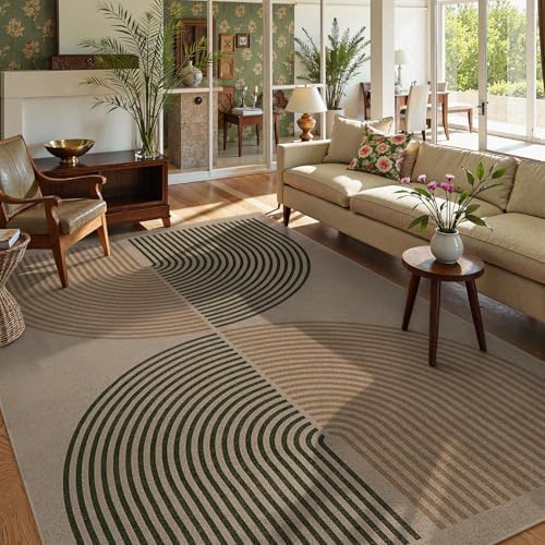 Lahome Modern Rainbow Easy Jute Rug, 6x9 Rug - Image 2
