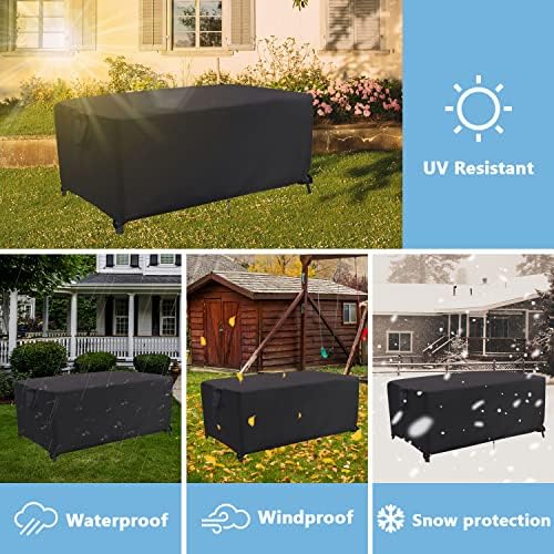Patio Furniture Set Cover for 68 Inch Rectangle Outdoor Dining Table - Image 6