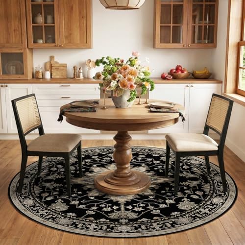 RELEANY Washable Area Rug, Round 6ft - Image 2