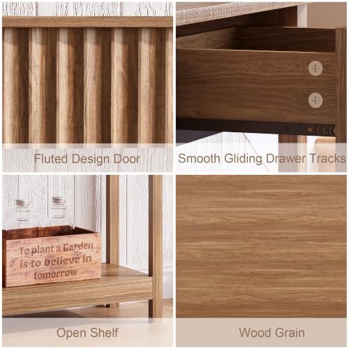 Treocho 47" Fluted Console Table - Image 4