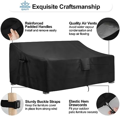 OutdoorLines Outdoor Waterproof Loveseat Couch Cover - Image 5