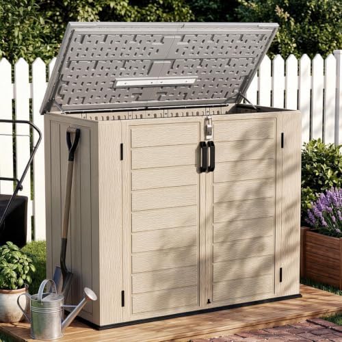 Outdoor Storage Shed Resin Waterproof Storage Cabinet by LegacyAmerhomeDirect