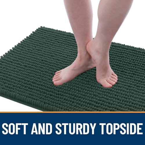 OLANLY Dog Door Mat for Muddy Paws 24x16, Extra Absorbent Chenille Mud Mat - Image 3