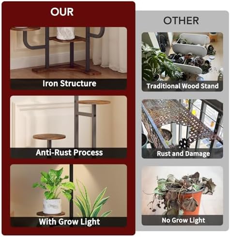 Homsorout Corner Plant Stand - Image 5