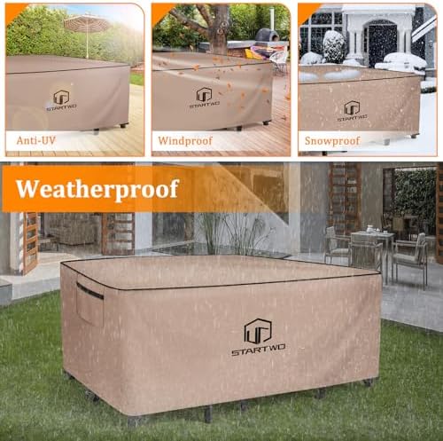 STARTWO Outdoor Furniture Covers Waterproof, Table and Chairs General Purpose - Image 6
