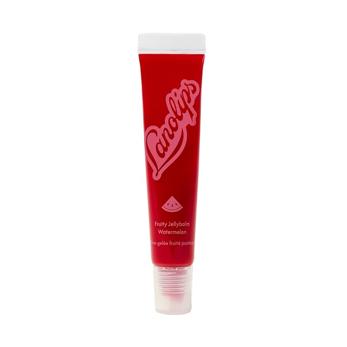 Lanolips Fruity Jellybalm, Watermelon - Tinted Lip Balm to Deepen, Brighten & Enhance - Moisturizing Lanolin Lip Balm & Lip Gloss for Everyday Lip Care (10g / 0.35oz)