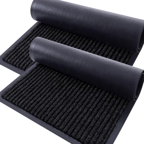 OLANLY 2-Pack Front Door Mats 71x47, Waterproof Heavy-Duty Doormats by OLANLY