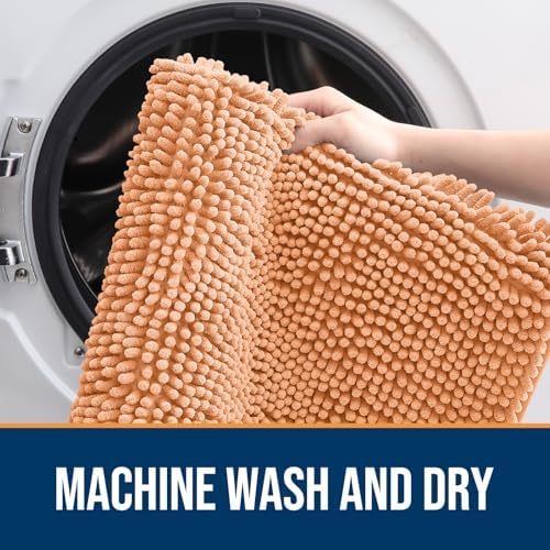 OLANLY Dog Door Mat for Muddy Paws 70x24, Super Absorbent Chenille Mud Mat - Image 5