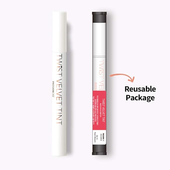 PASSIONCAT Long Lasting Lip Stain for Lips and Cheek Tint | High Pigment Color | lightweight Matte Finish | Weightless | Full Coverage | Twist Velvet Tint #10 (No.10)
