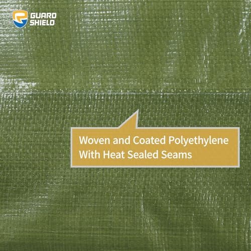GUARD SHIELD Heavy Duty Tarp 6x8 Feet Green Multi Purpose Thick Waterproof Poly - Image 5