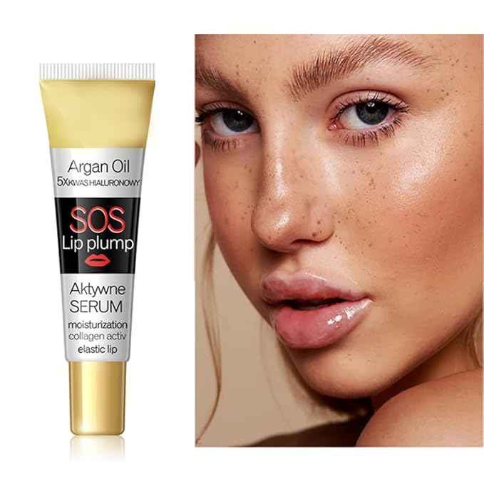 GL-Turelifes Lip Plumper Lip Gloss, Lip Maximizer Plumper Lip Extreme Volume, Heathly Enhancer Hydrated Lips, Moisturize, Refine Dryness Wrinkles Enhances Plump Gloss