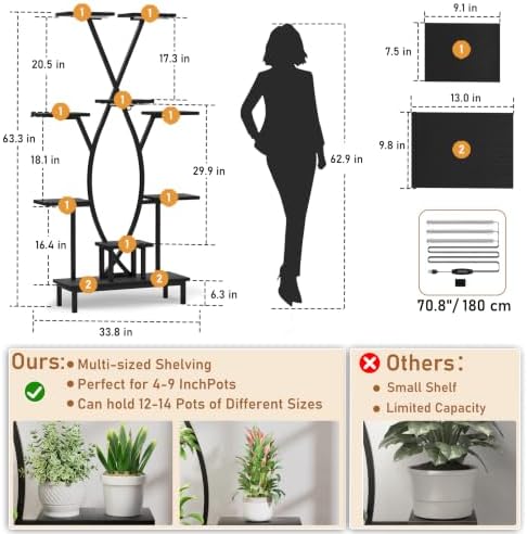 JUSTOGO Plant Stand Indoor - Image 4