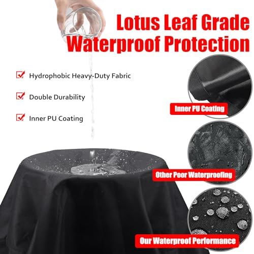 Grill Cover, 65 inch Heavy Duty BBQ Gas Grill Cover - Image 5