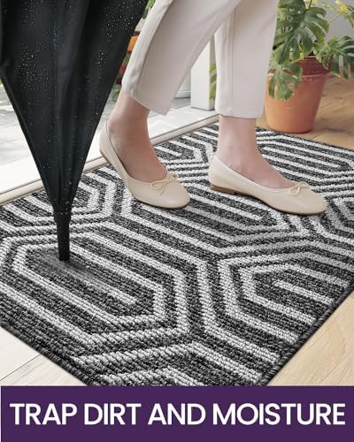 DEXI Front Door Mats for Entryway, 32x48 Non Slip Washable Entry Doormat - Image 4