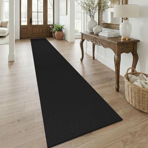 KOZYFLY Black 2.5'x18' Runners Rugs by KOZYFLY