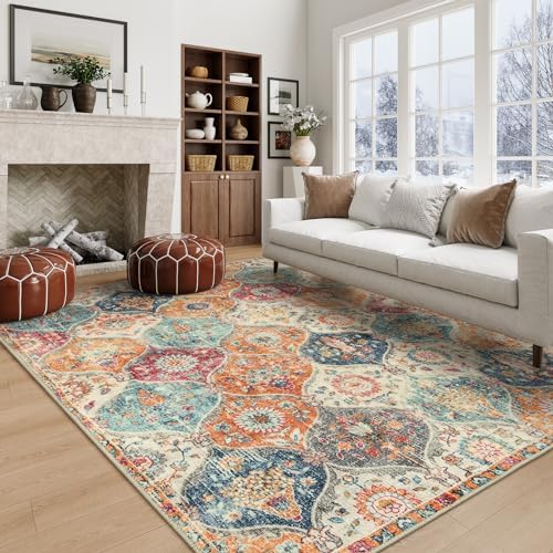 Lahome Moroccan 5x8 Area Rug, Washable Rugs by Lahome