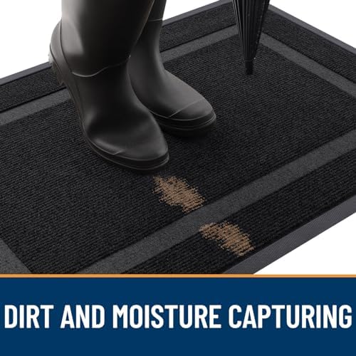 OLANLY Front Door Mat Outside 71x47, All-Season Heavy-Duty Rubber Doormat - Image 5