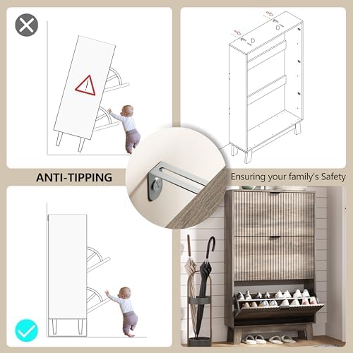 Shoe Cabinet Storage for Entryway - Image 6