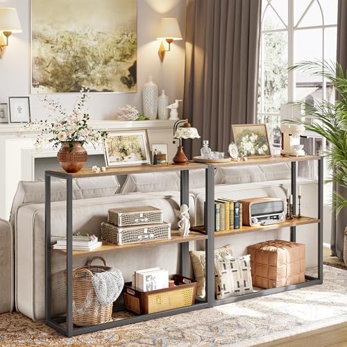 TIQLAB Small Entryway Table, 29.5" Narrow Console Table - Image 2