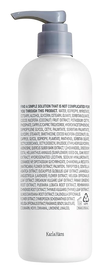 Karl&Hans Botanic Vegan Body Lotion Gourmand Coconut, Long-lasting Hydration with Soothing Coconut Fragrance - For Hands and Body, 13.2 fl oz