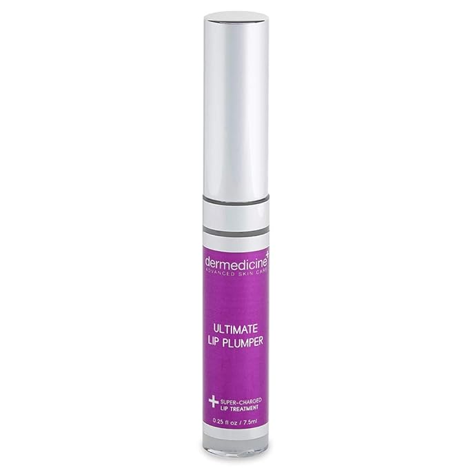 Ultimate Lip Plumper Super-Charged Lip Treatment w/Peptides, Vitamin E & Hyaluronic Spheres | May Enhances and Boost Lips for a Plumper Appearance 0.25 fl oz / 7.5ml