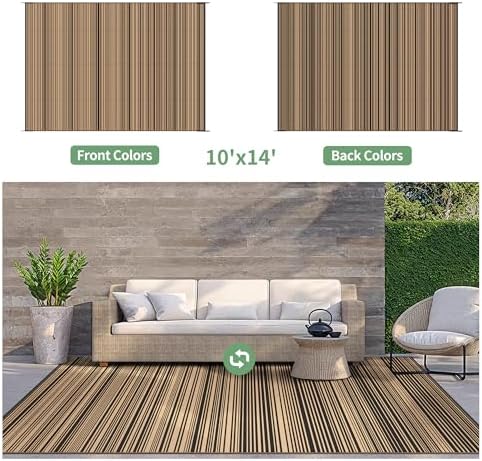 GENIMO Outdoor Rug, Waterproof Plastic Rugs - Image 5