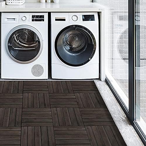 Topeakmart 27PCS Interlocking Deck Tiles 12x12 Patio Flooring - Image 2
