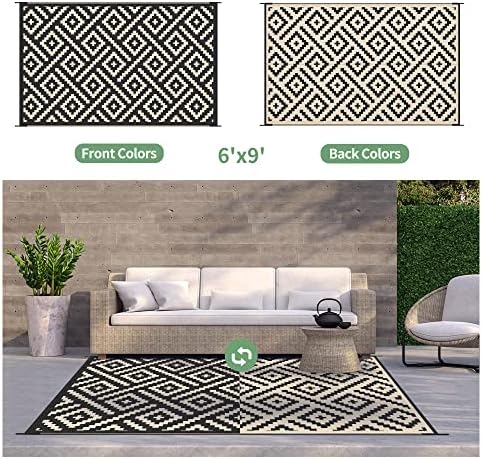 GENIMO Outdoor Rug, Waterproof Plastic Rugs - Image 4