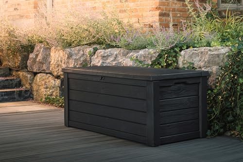 Keter Westwood Outdoor Storage Deck Box, 150 Gallon, Dark Grey - Image 6