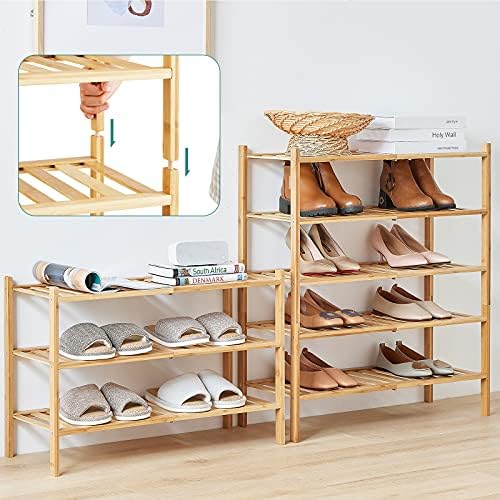 viewcare 5-Tier Bamboo Shoe Rack - Image 6