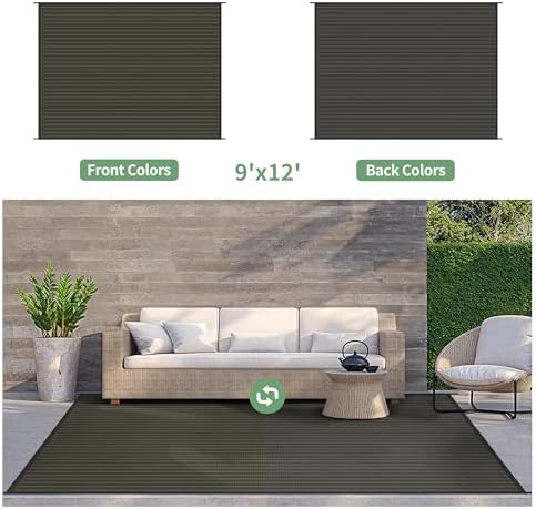 GENIMO Outdoor Rug, Waterproof Plastic Rugs - Image 5