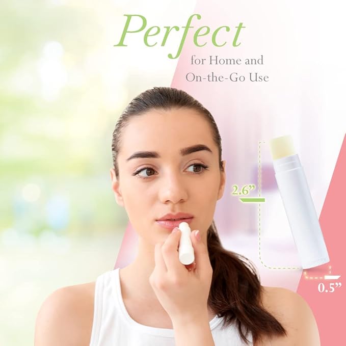 Lip Balm Bulk Unlabeled - Made in USA 150 Pack Cherry Bulk Chapstick - Natural Ingredients Vitamin E Shea Butter - Custom Chapstick Bulk For Party & Wedding Favors