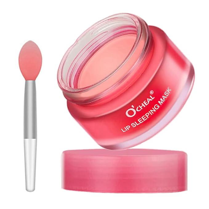 Lip Sleeping Mask 20g - Nourish & Hydrate Lip Mask Night Treatment Lip Balm Skin Care Lip Moisturizer Sleep Mask Repair Chapped Cracked Lips Dry Lips for Girls, Women and Men (Berry)