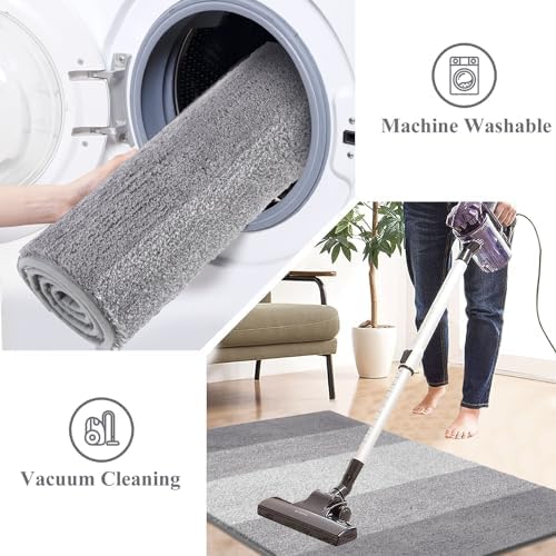 Vaukki Indoor Doormat Entryway Light Grey Door Mat 32x20 inch - Image 5