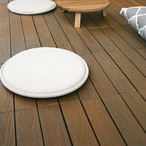 JJWOOD Interlocking Deck Tiles, Co-Extruded Wood-Look Outdoor Floor Tiles - Image 5