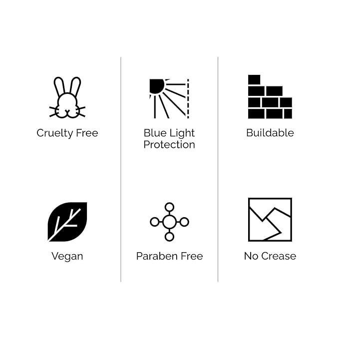 OFIR Skin Satin Medium Coverage Foundation | Buildable, Non-Creasing Finish | Vegan, Cruelty-Free, Paraben-Free Makeup | Blue Light Protection | 1 FL OZ (Chai - Deep Cool)