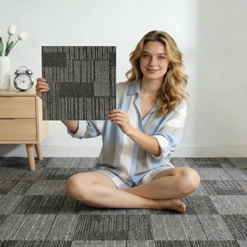 20"x20" Peel and Stick Carpet Tiles, Self-Adhesive Floor Squares - Image 6