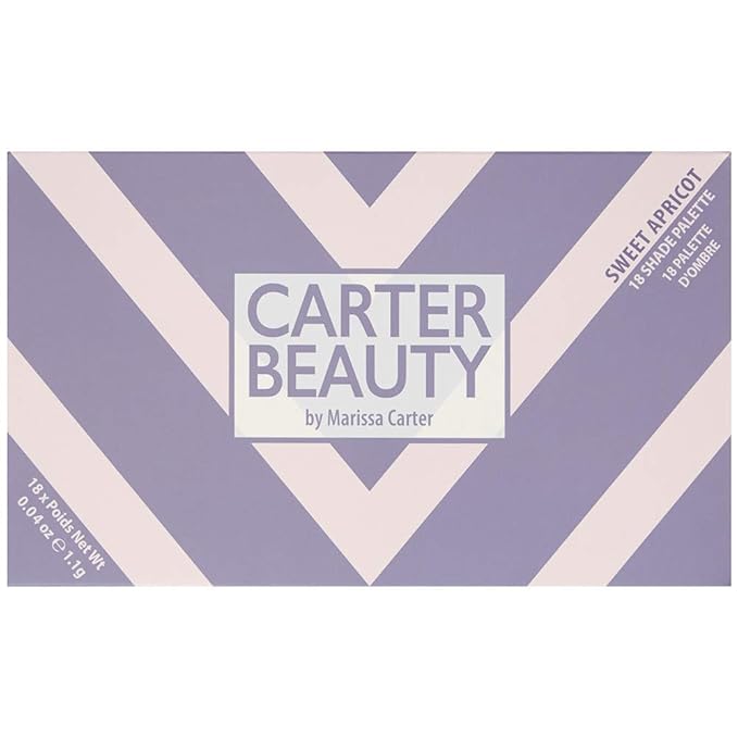 Carter Beauty 18 Shade Eyeshadow Palette | Long Lasting Eye Shadow Makeup | Shimmer & Matte Vibrant Colors (Sweet Apricot)
