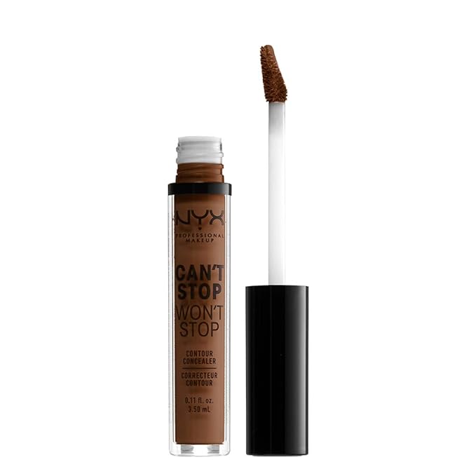 NYX PROFESSIONAL MAKEUP Can't Stop Won't Stop Contour Concealer, 24h Full Coverage Matte Finish - Mocha