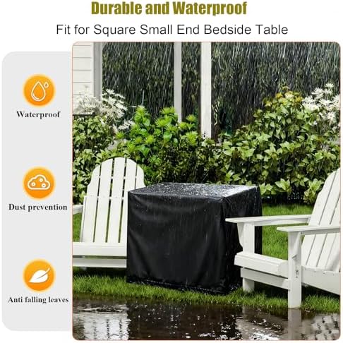 End Tables Cover, Outdoor Side Table Cover-8"D x 16"W x 24"H - Image 3