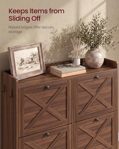 VASAGLE Narrow Shoe Storage Cabinet Organizer - Image 6