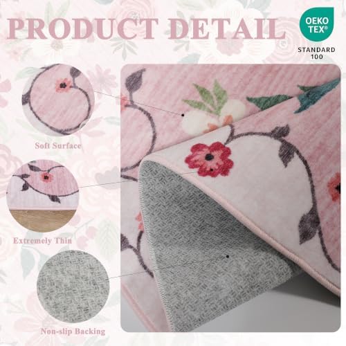 DUKINO 2.6x8 Runner Rug, Washable Runner Rug - Image 4