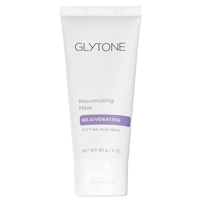 Glytone Rejuvenating Mask - 3% Pure Glycolic Acid, Lactic Acid, Vitamin C & Collagen - Purify & Exfoliate - For All Skin Types - Fragrance-Free - 3 fl. oz.