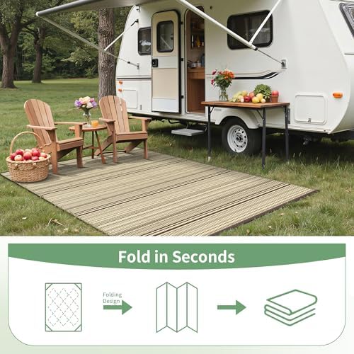 GENIMO Outdoor Rug, Waterproof Plastic Rugs - Image 6